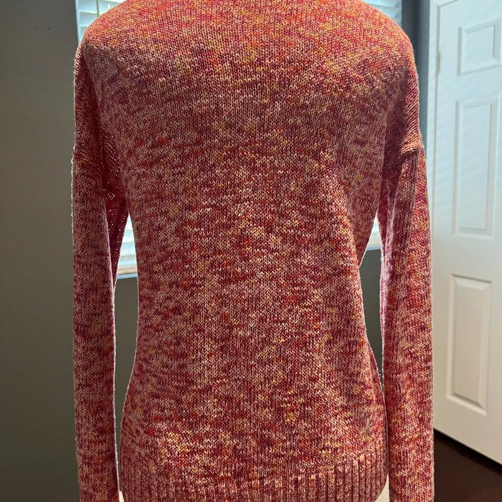 J. Crew Cozy Pink V-Neck Sweater In EUC. Size XS